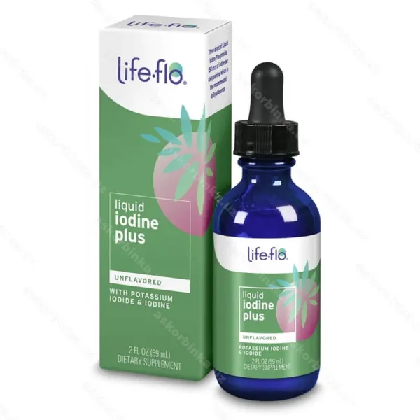 Life-flo Liquid Iodine Plus, жидкий йод 150 мкг, 59 мл