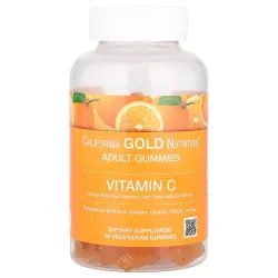 California Gold Nutrition Vitamin C Gummies, витамин C 250 мг, апельсин, 90 мармеладок