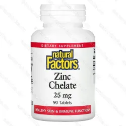 Natural Factors Zinc Chelate, хелат цинка 25 мг, 90 таблеток