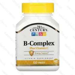 21st Century B-Complex Plus Vitamin C, витамины группы B с витамином C, 100 таблеток