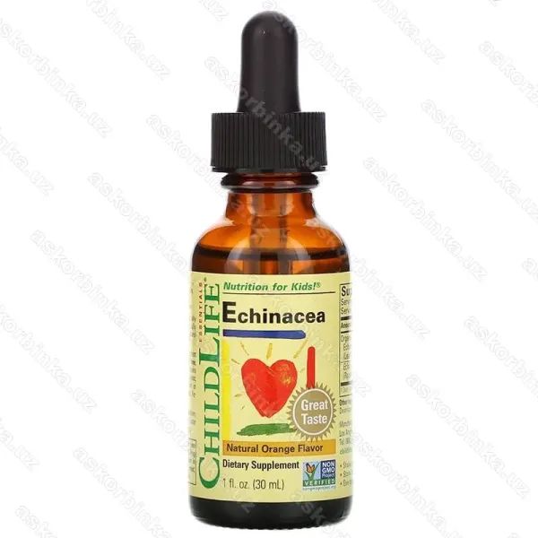 ChildLife Essentials Echinacea, эхинацея для детей, натуральный апельсиновый вкус, 30 мл
