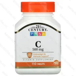 Vitamin C, 21st Century, витамин С, 500 мг, 110 таблеток