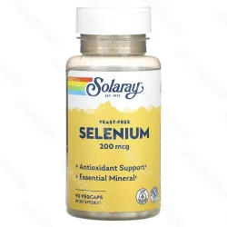 Selenium Solaray, cелен (L-селенометионин), 200 мкг, 90 растительных капсул