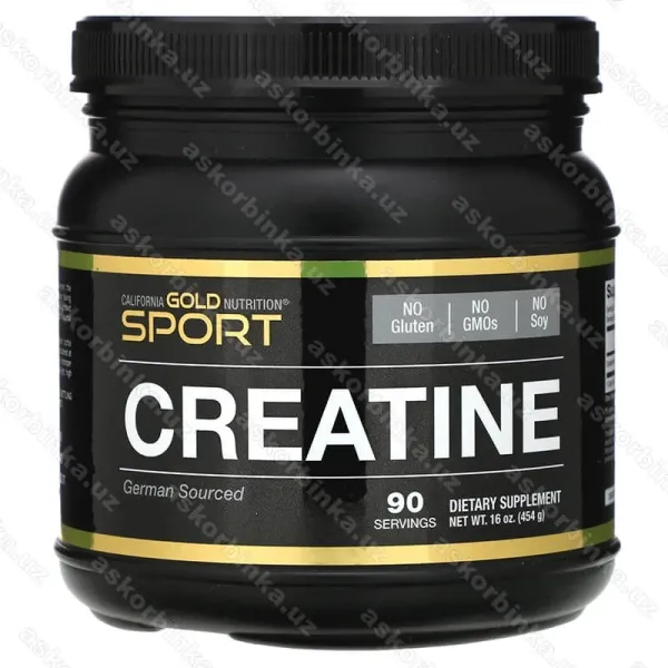 Creatine Powder, микронизированный моногидрат креатина, 454 гр