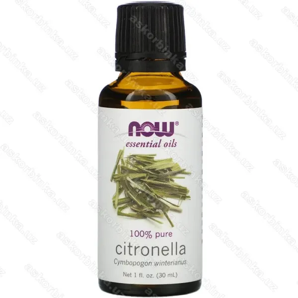 Citronella, Now Foods, эфирное масло цитронелла, 30 мл