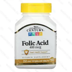Folic Akid, фолиевая кислота, 400 мкг, 250 легко проглатываемых таблеток