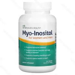 Myo-inositol, 2000 мг, мио-инозитол для женщин и мужчин, 120 капсул