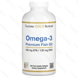 Omega-3 Premium 240 капсул, рыбий жир премиум качества