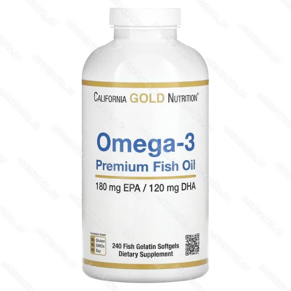 Omega-3 Premium 240 капсул, рыбий жир премиум качества