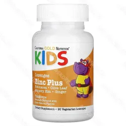 Kids Zinc Plus, пастилки с цинком для детей, натуральный мандариновый вкус, 90 пастилок