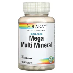 Mega Multi Mineral, Solaray, мультиминералы, 100 капсул