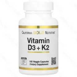 Vitamin D3+К2, CGN, 180 растительных капсул