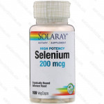 Selenium Solaray, cелен, 200 мкг, 100 вегетарианских капсул