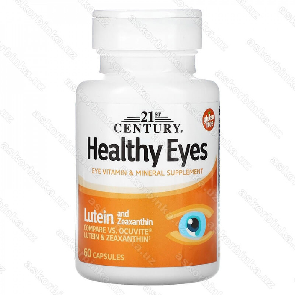Healthy Eyes для здоровья глаз, лютеин и зеаксантин, 60 капсул
