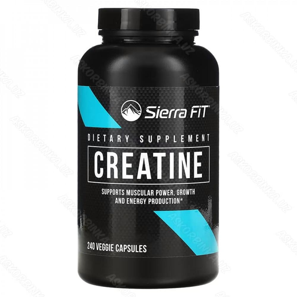 Креатин, Sierra Fit, 750 мг, 240 капсул