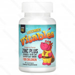 Vitables, Zinc Plus, цинк для детей, мандариновый вкус, 90 пастилок