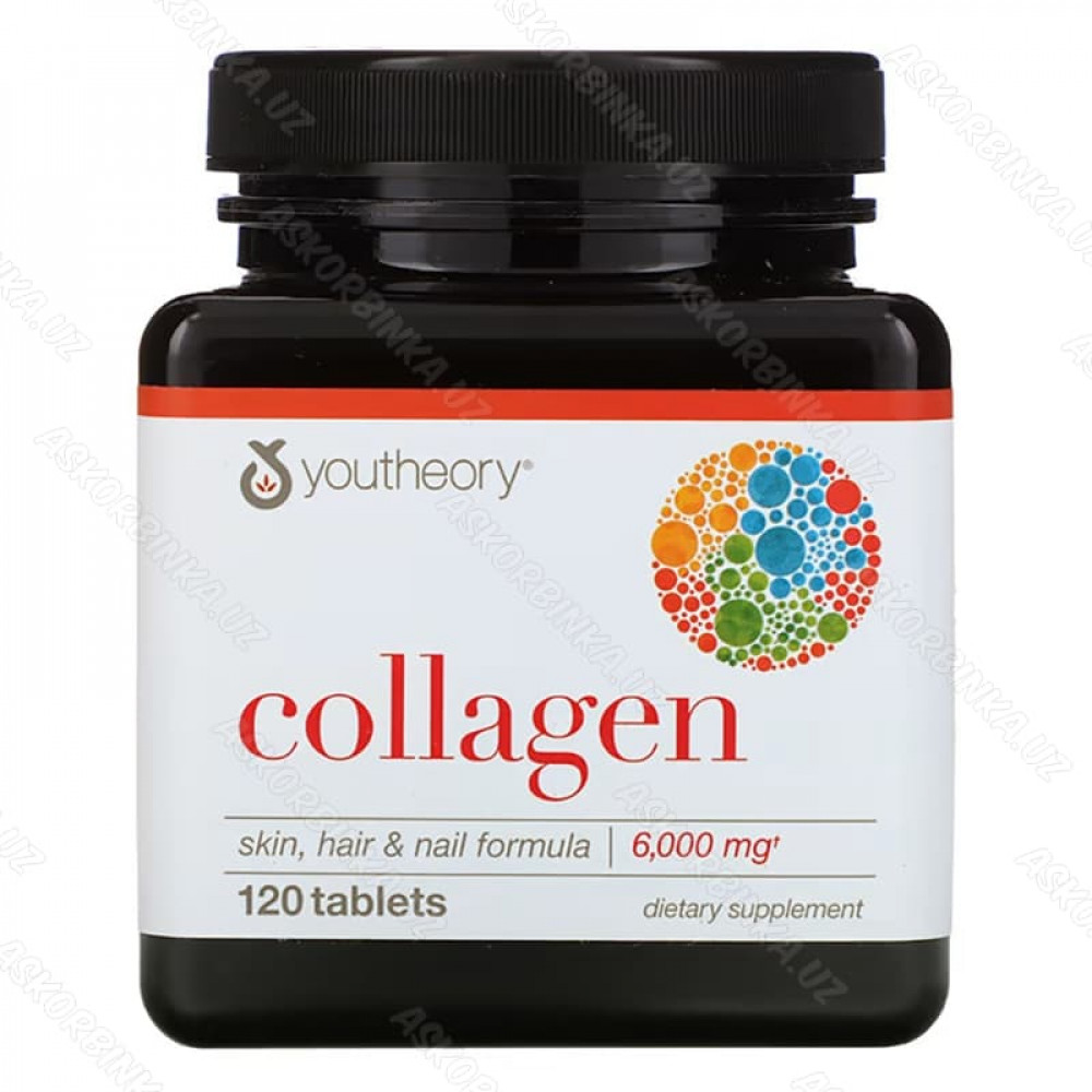Коллаген от Youtheory, 1000 мг, 120 таблеток