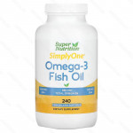 Oмега-3 1000 мг, Super Nutrition, 240 капсул 