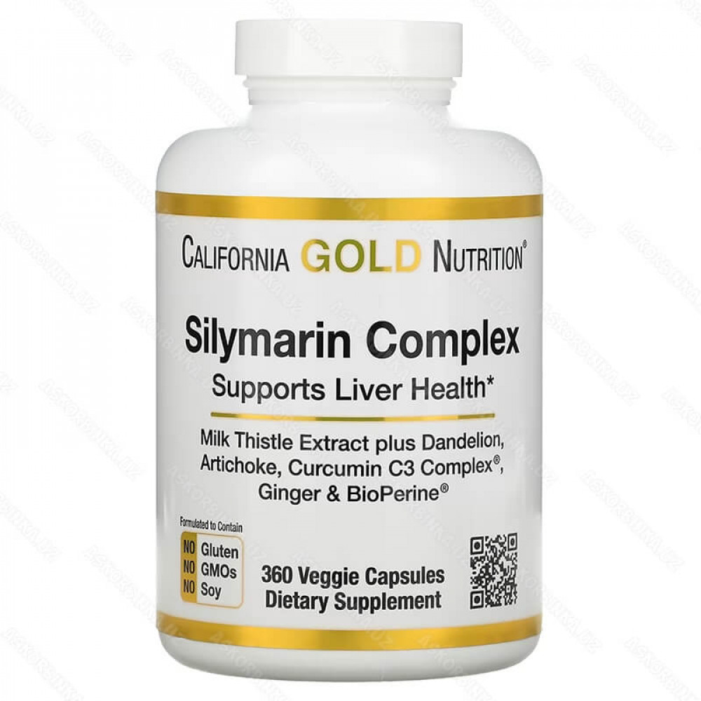 Силимариновый комплекс для здоровья печени, 300 мг, 360 капсул