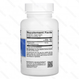 Коэнзим Q10, убихинон класса USP, 100 мг, 120 капсул