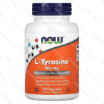 L-тирозин, Now Foods, 500 мг, 120 капсул