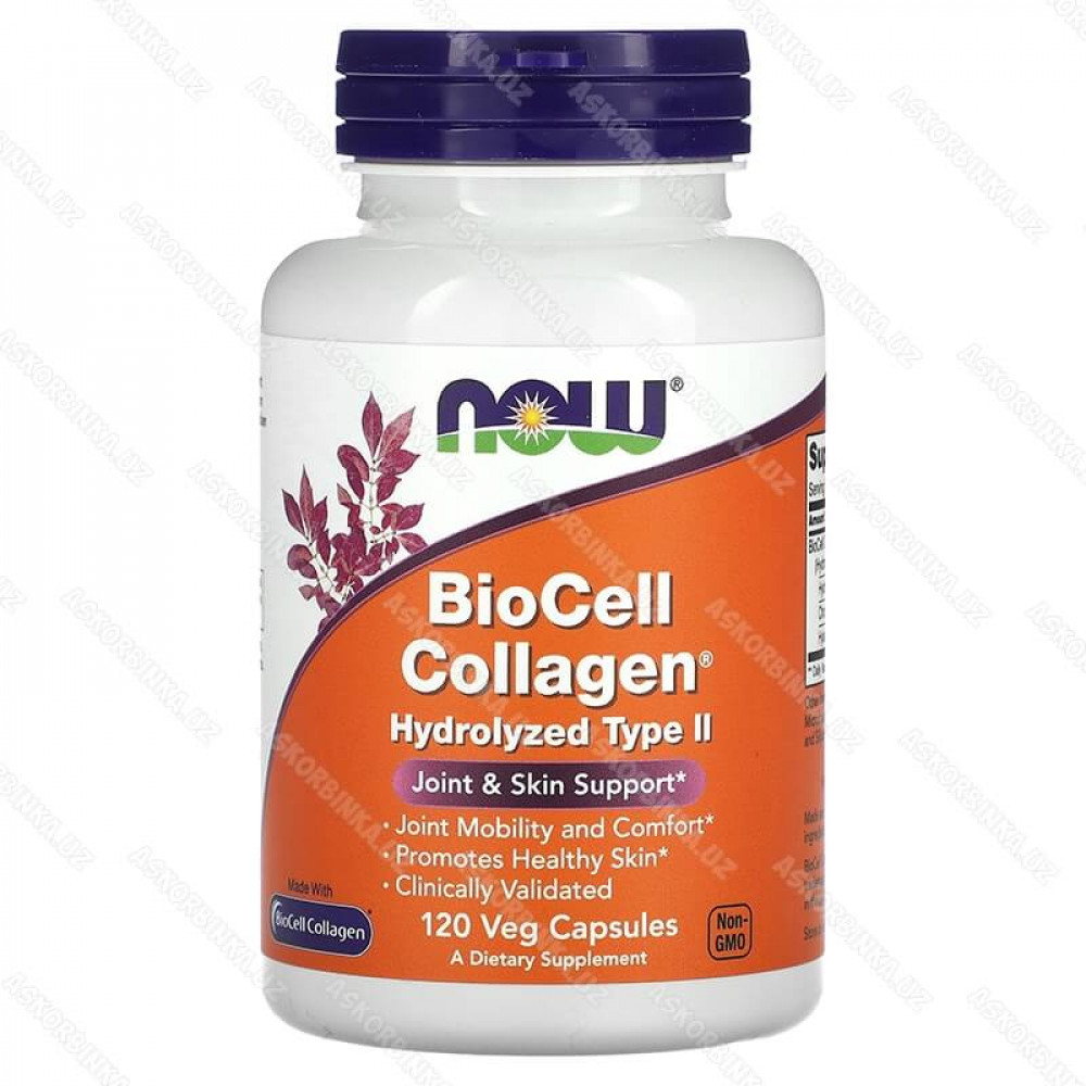 BioCell Collagen, коллаген гидролизованный тип 2, 120 капсул