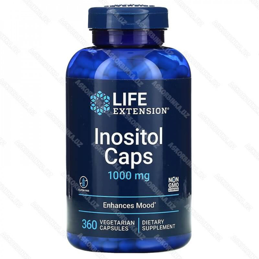 Инозитол, 1000 мг, 360 вегетарианских капсул
