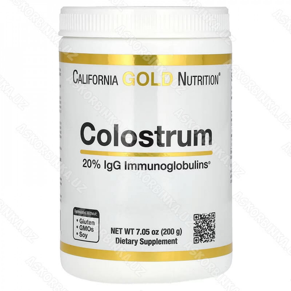 Colostrum, CGN, концентрированное молозиво в порошке, 200 гр