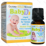 Baby жидкий витамин D3 в каплях для детей, 400 МЕ, 10 мл