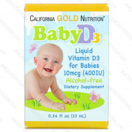 Baby жидкий витамин D3 в каплях для детей, 400 МЕ, 10 мл