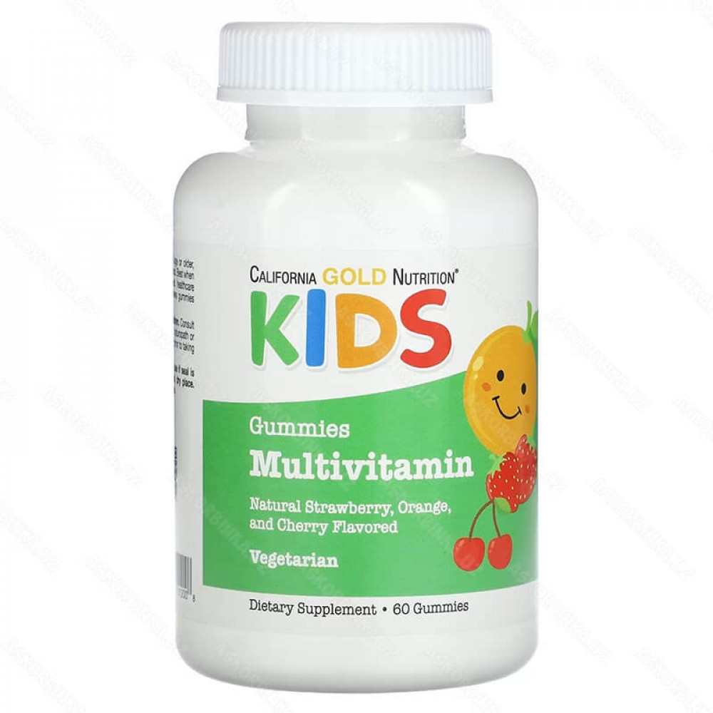 Поливитамины для детей, 60 жевательных таблеток с ягодным и фруктовым вкусами
