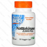 Nattokinase, Doctors Best, наттокиназа, 2000 FU, 90 вегетарианских капсул